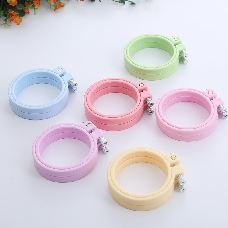 DIY ABS Plastic Embroidery Hoo - مراجعة Embroidery Hoop Plastic وسعره