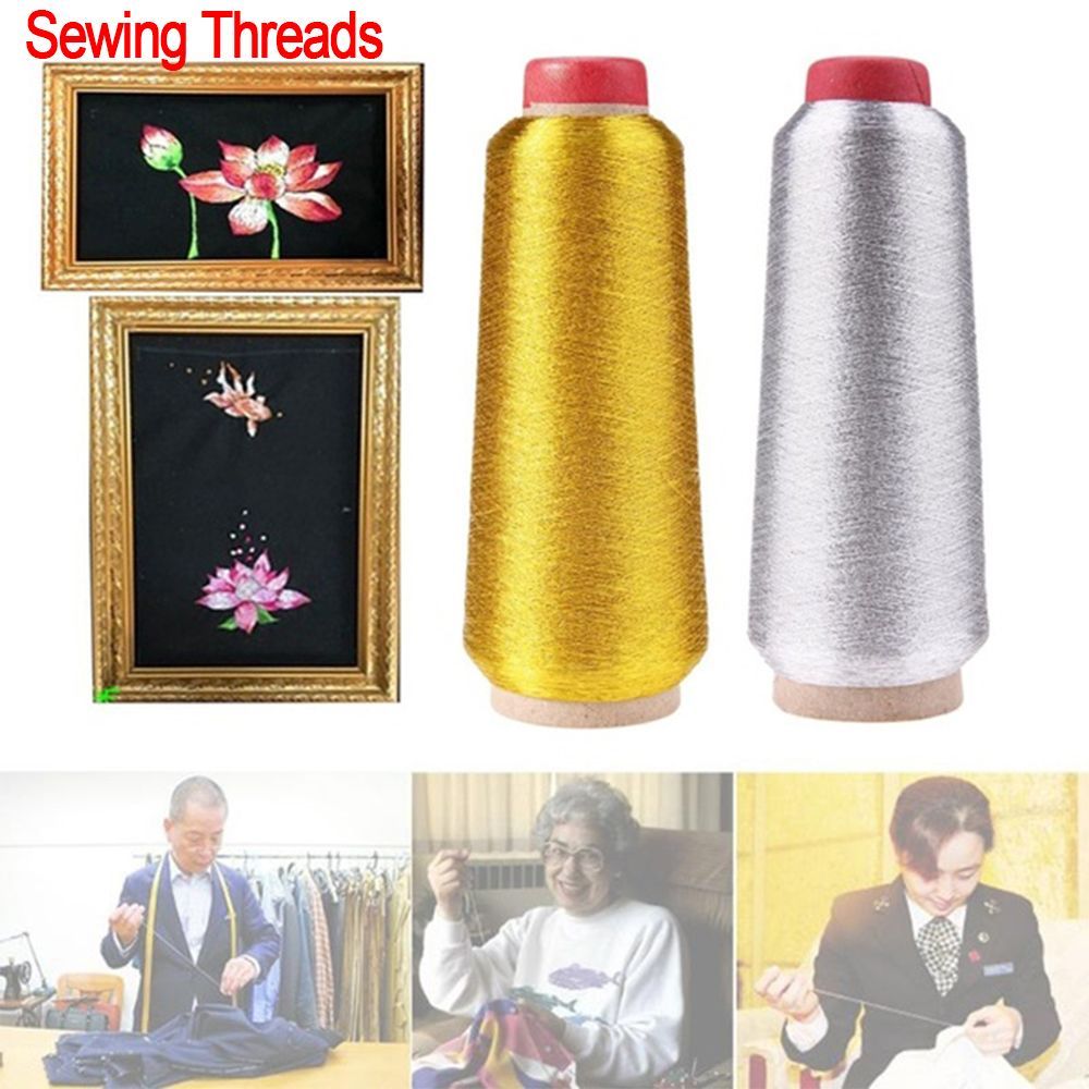 Gold/Silver Embroidery Threads - مراجعة Embroidery Thread Yarn وسعره