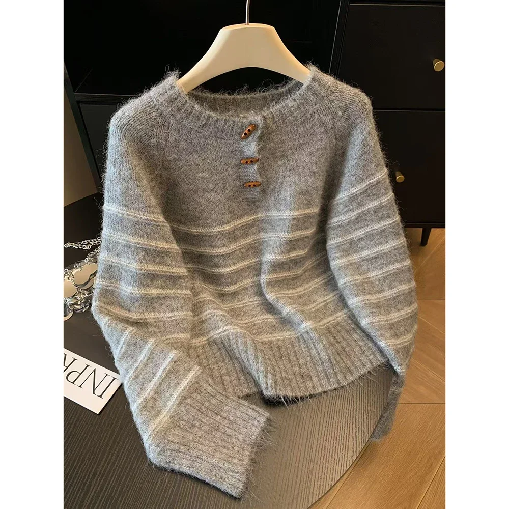 Autumn Winter Women's Striped  - مراجعة Embroidery Fashion وسعره