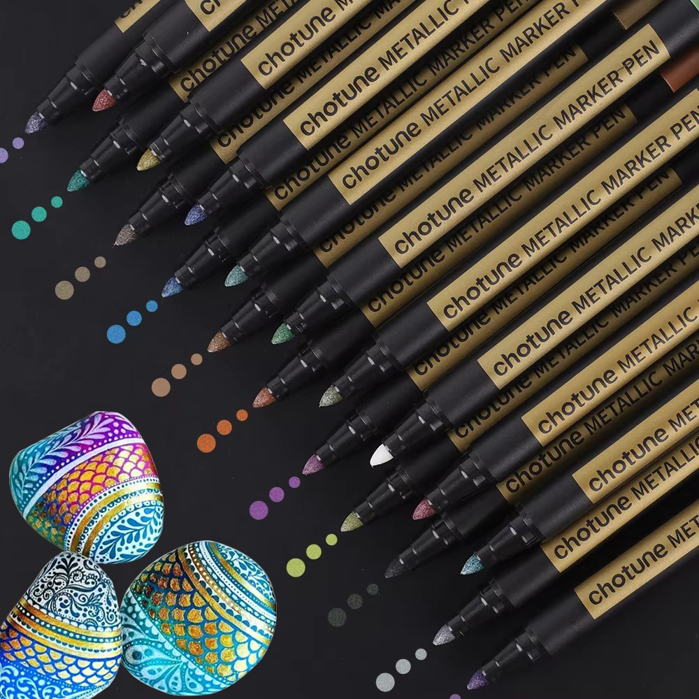 10/20 Color Metallic Markers P - مراجعة Embroidery Egg وسعره