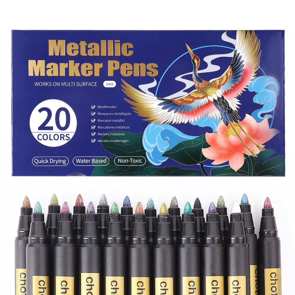 10/20 Color Metallic Markers P - مراجعة Embroidery Egg وسعره