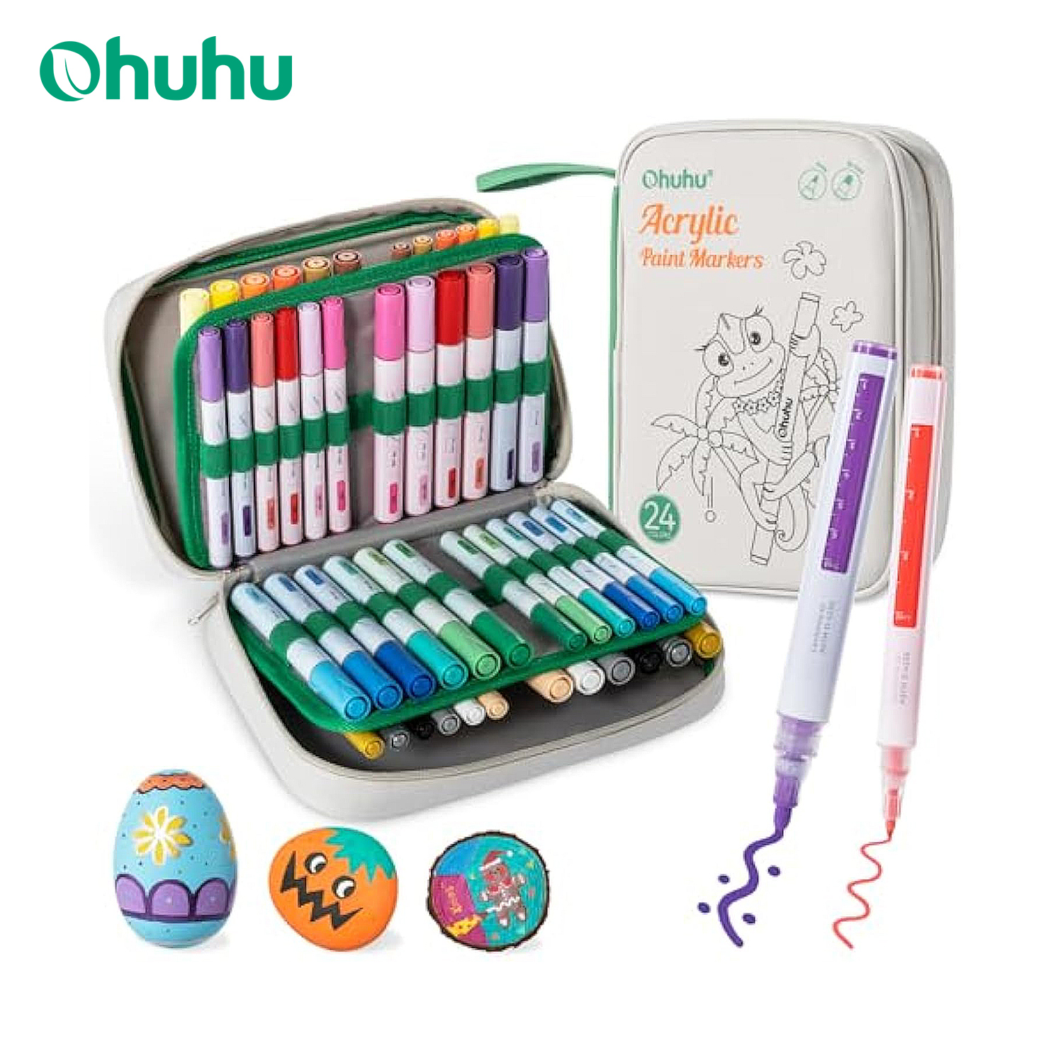 Ohuhu Acrylic Paint Markers 48 - مراجعة Embroidery Egg وسعره