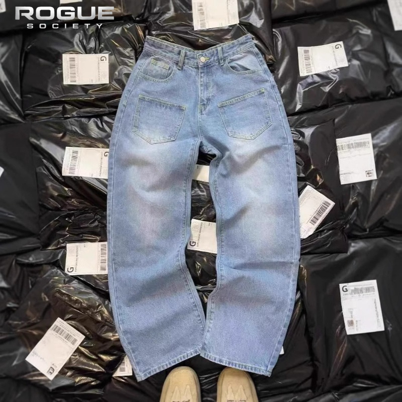 New Y2K American Retro Sakura  - مراجعة Embroidery Jeans Sakura وسعره