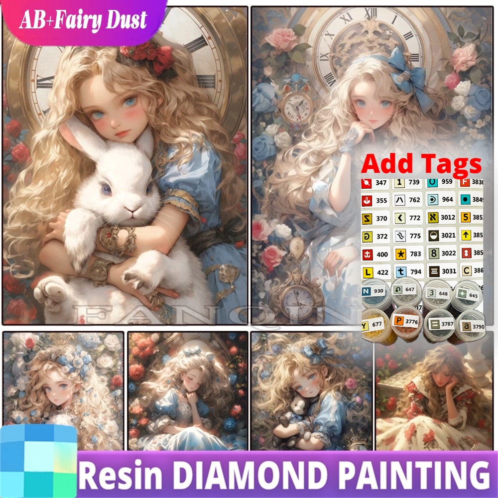 Resin Fairy Dust AB Diamond Pa - مراجعة Embroidery Rose Stitch وسعره