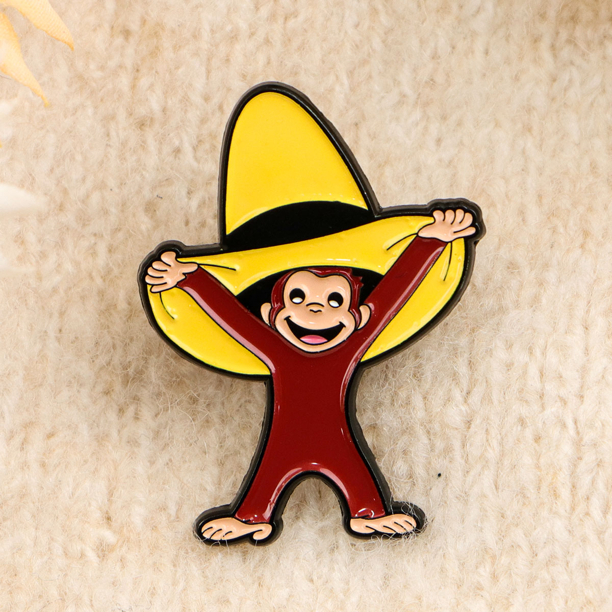 Cute Monkey Enamel Pin Funny B - مراجعة Embroidery Illustration وسعره