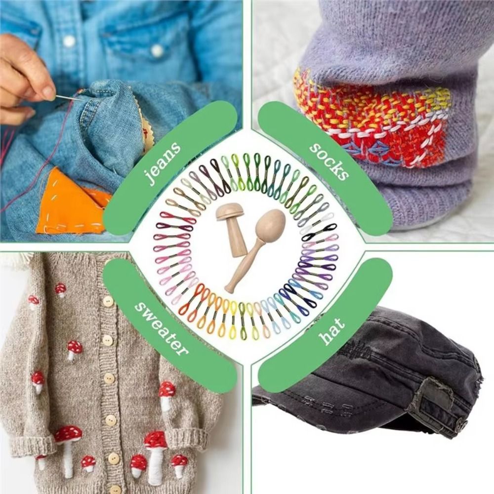 DIY Crafts Sock Darning Kit We - مراجعة Embroidery Egg وسعره