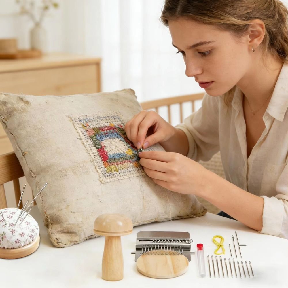 DIY Crafts Sock Darning Kit We - مراجعة Embroidery Egg وسعره