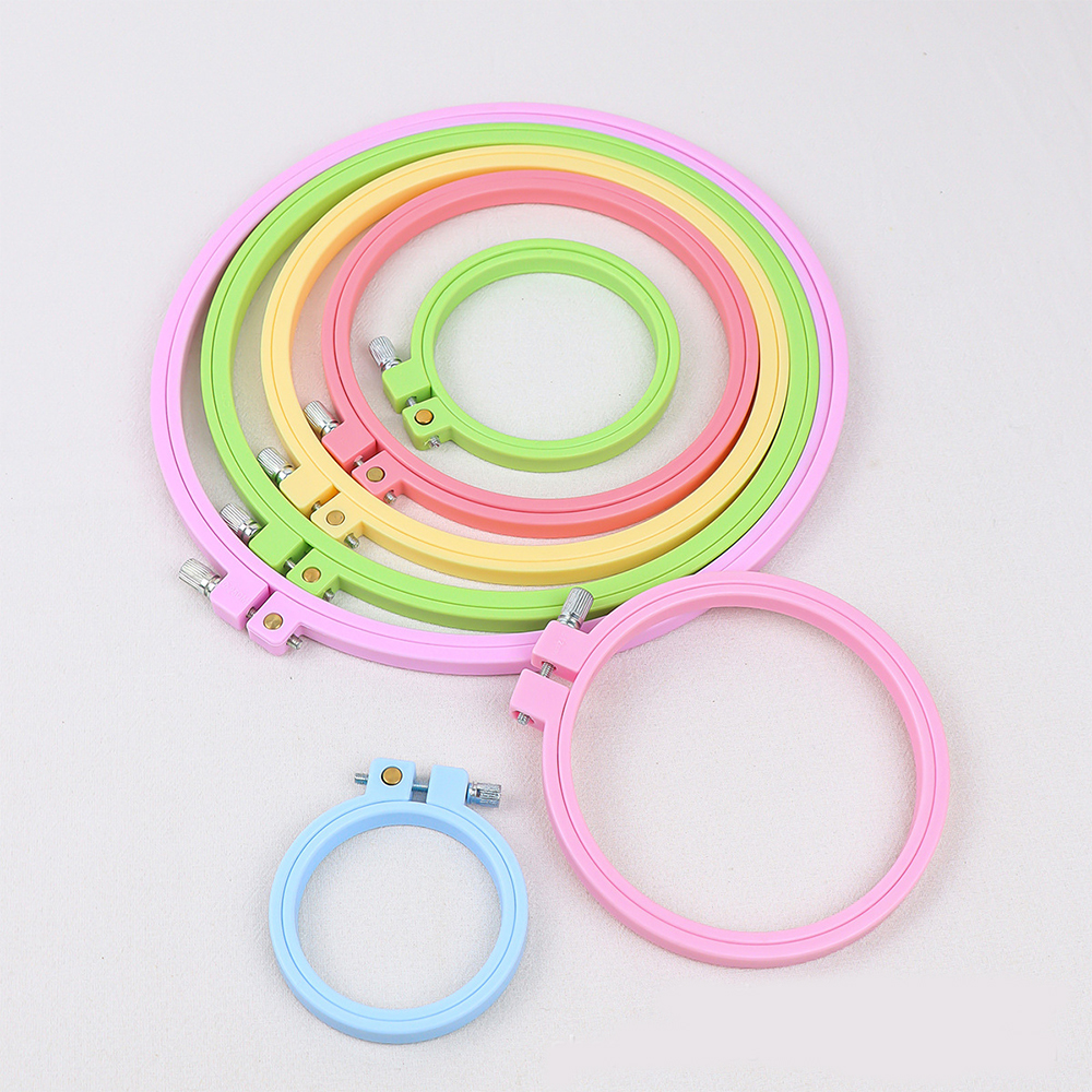 1/7pcs 7-25cm Plastic Embroide - مراجعة Embroidery Hoop Plastic وسعره