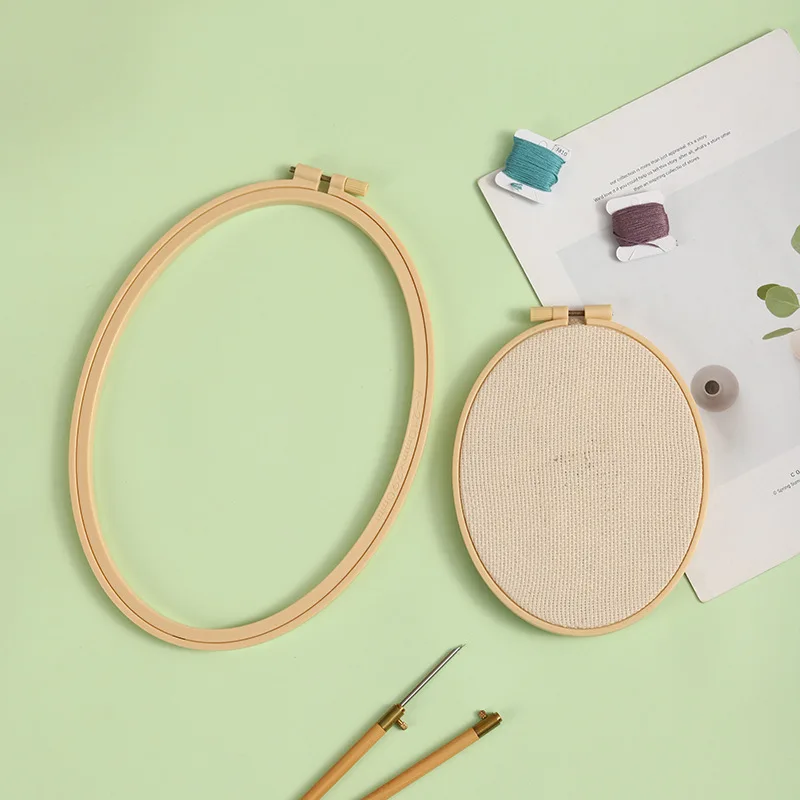 1Pcs DIY Needlecraft Cross Sti - مراجعة Embroidery Hoop Plastic وسعره
