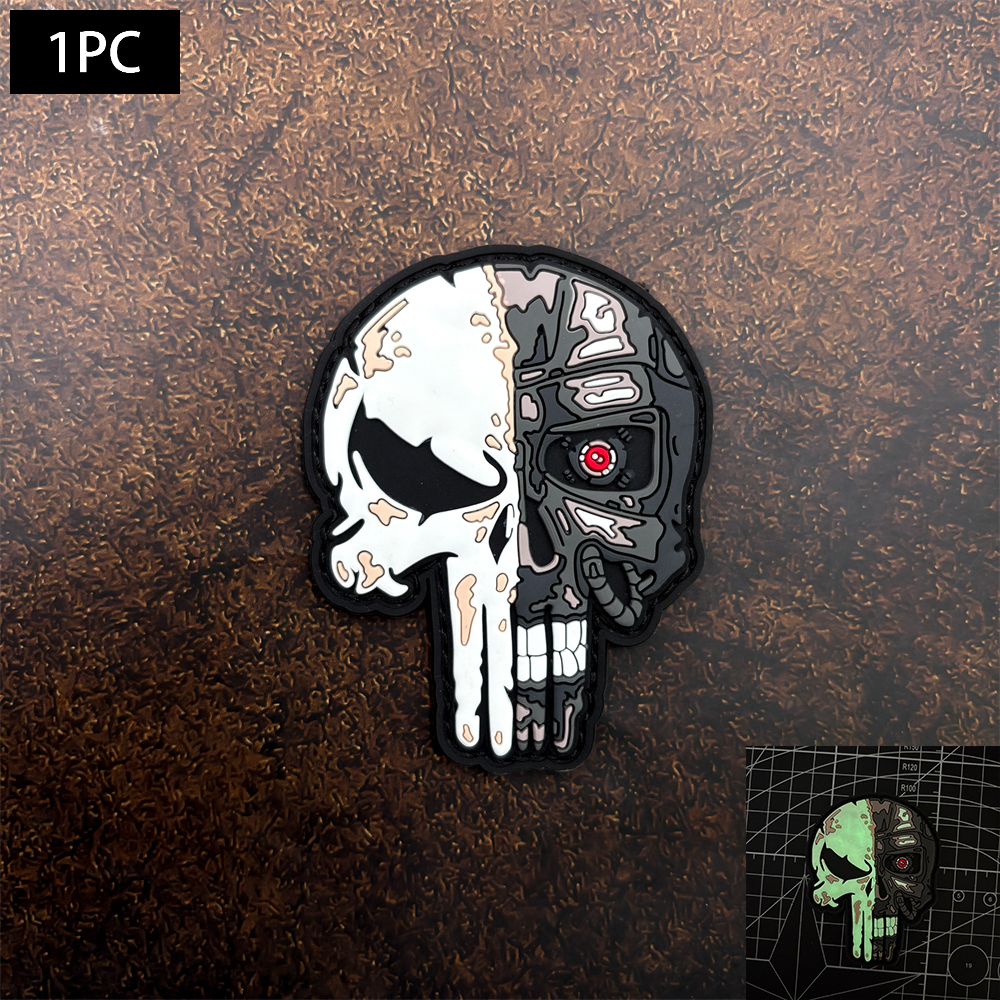 A Dark Skull Pvc Sticker Patch - مراجعة Embroidery Effect وسعره