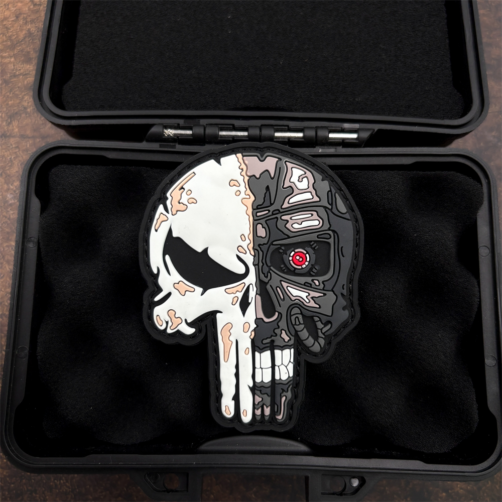 A Dark Skull Pvc Sticker Patch - مراجعة Embroidery Effect وسعره
