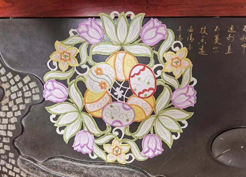 Europe Elegant Hollow Easter E - مراجعة Embroidery Egg وسعره