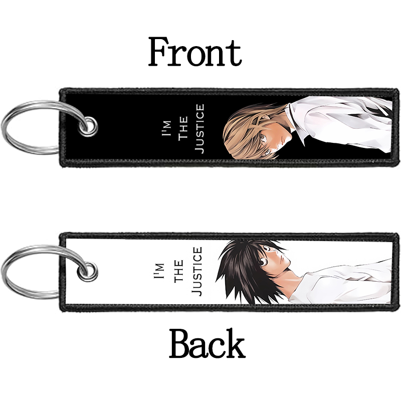 Death Note Ryuuku Ryuk Rem Emb - مراجعة Embroidery Keychain وسعره
