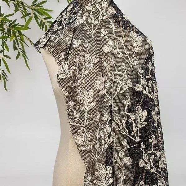 New Multicolor 3D floral sequi - مراجعة Embroidery Design 3D وسعره