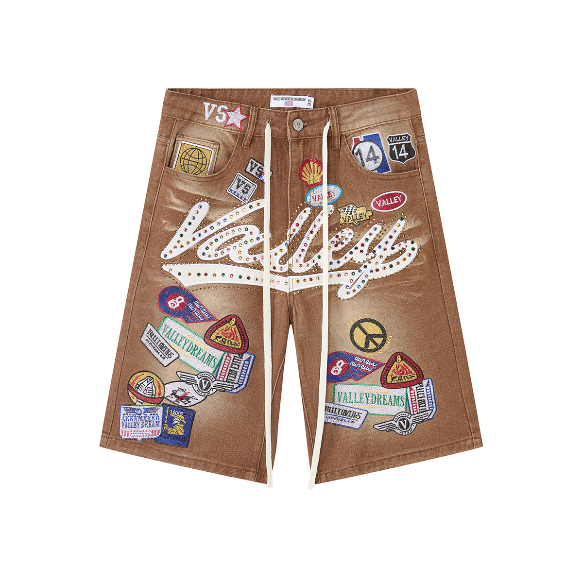 Shinning Diamond Letter Embroi - مراجعة Embroidery Jeans Sakura وسعره