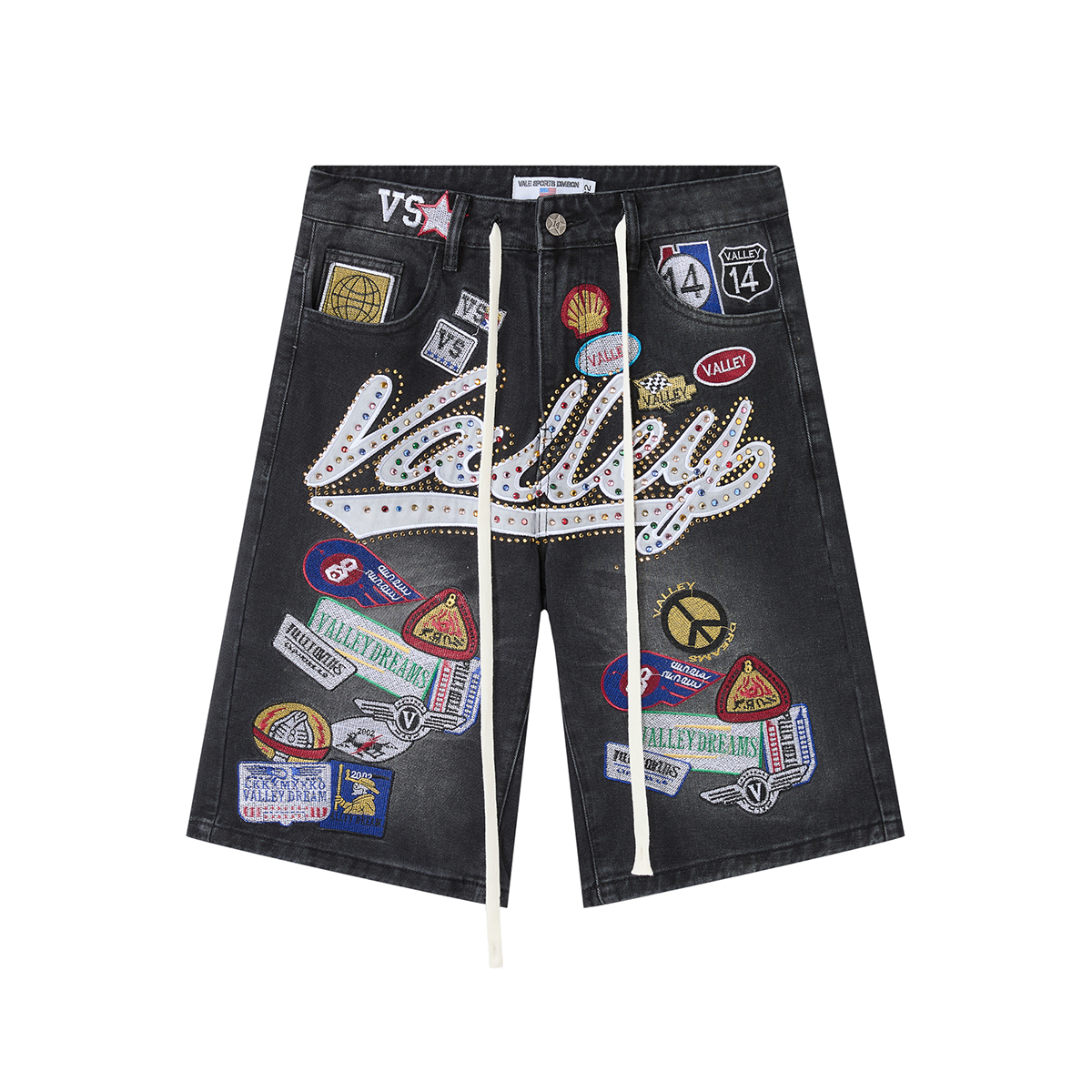 Shinning Diamond Letter Embroi - مراجعة Embroidery Jeans Sakura وسعره