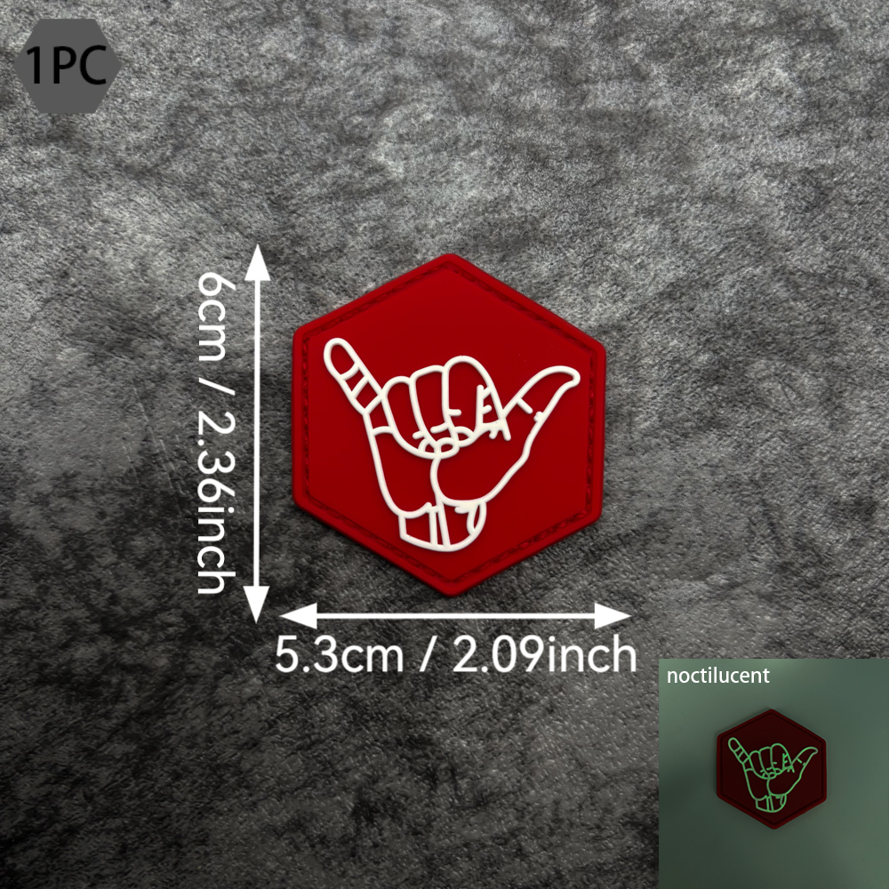One Gesture Pattern Pvc Patch  - مراجعة Embroidery Effect وسعره
