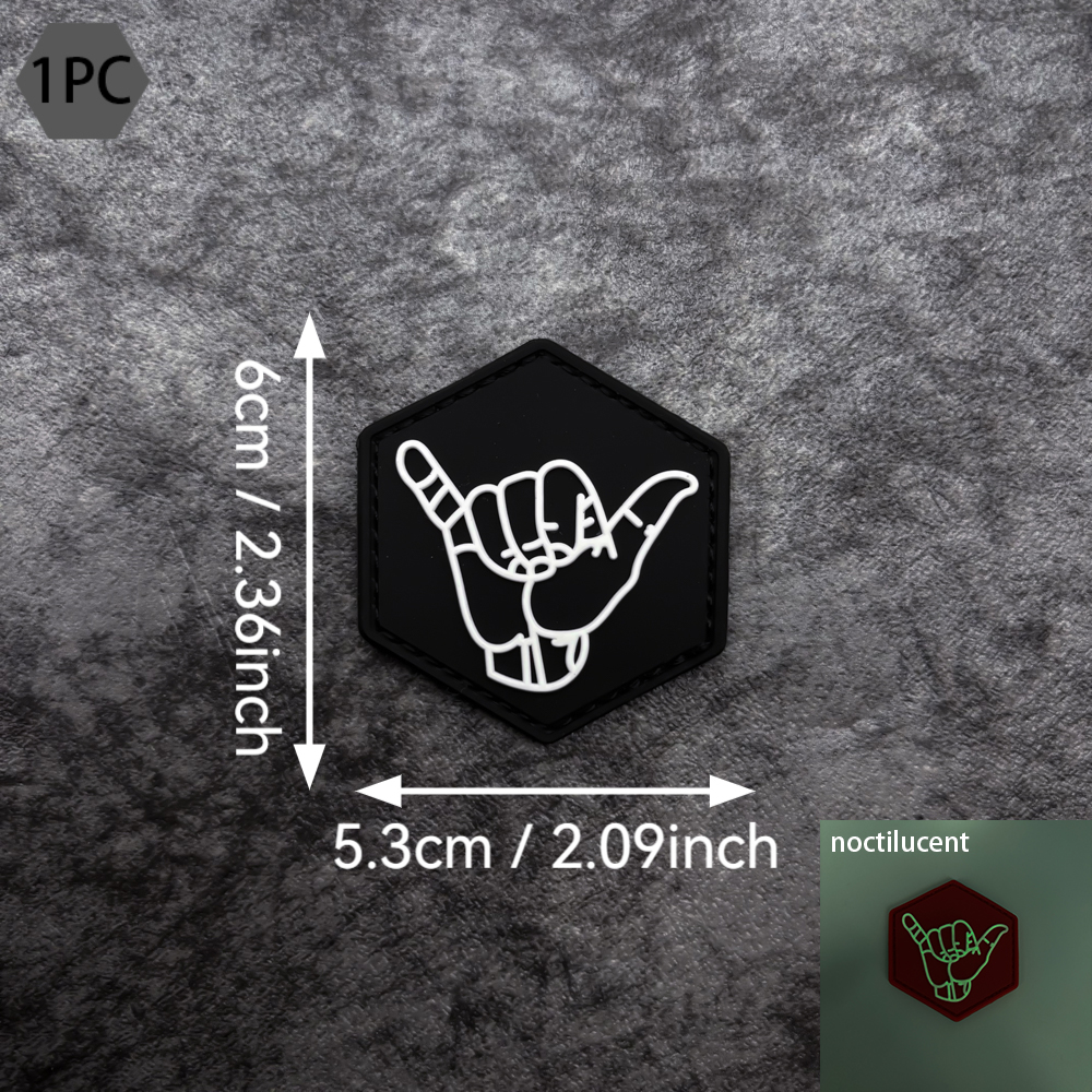 One Gesture Pattern Pvc Patch  - مراجعة Embroidery Effect وسعره