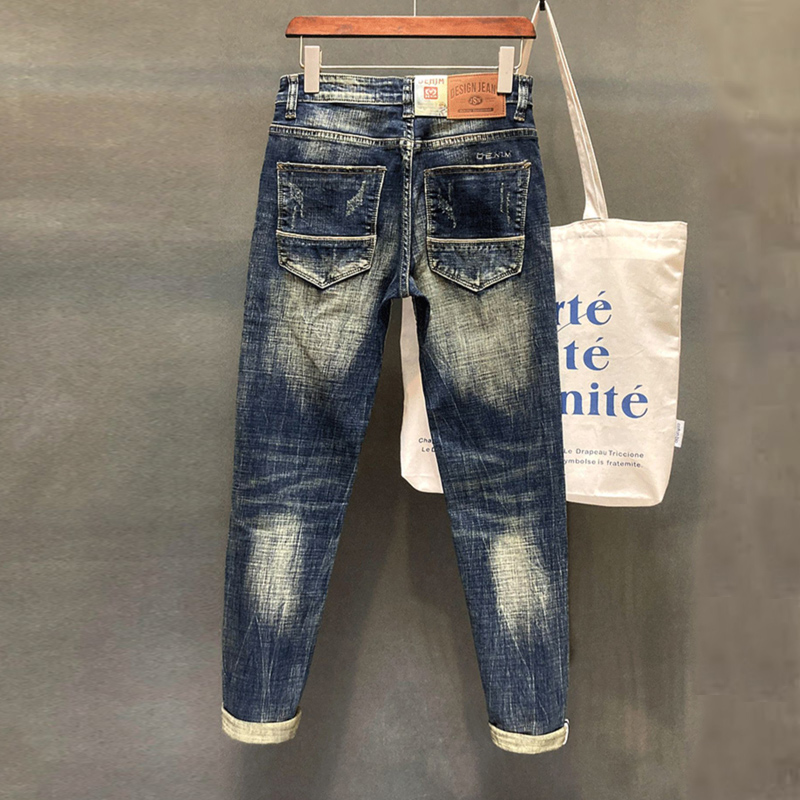 Designer Fashion Men Jeans Hig - مراجعة Embroidery Effect وسعره