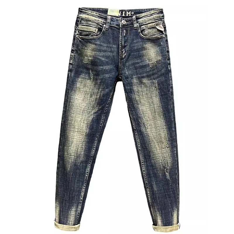 Designer Fashion Men Jeans Hig - مراجعة Embroidery Effect وسعره