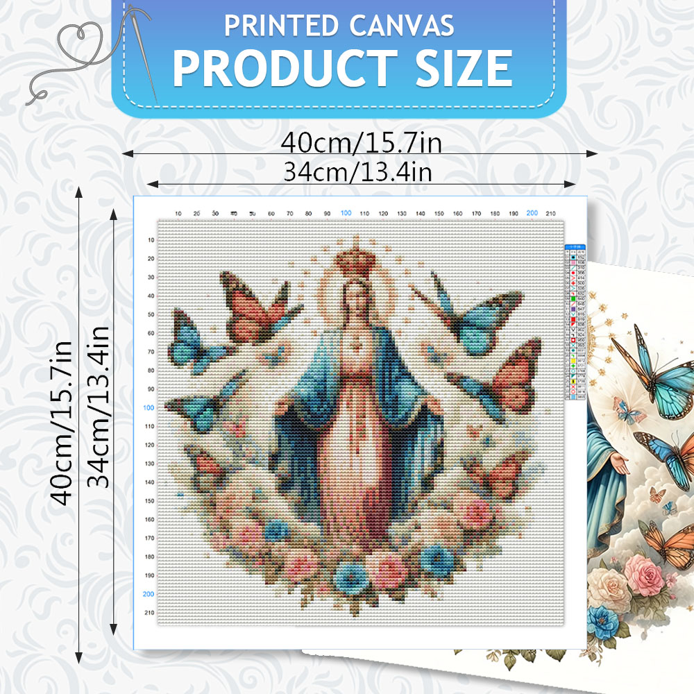 HUACAN Embroidery Kits Virgin  - مراجعة Embroidery Rose Stitch وسعره