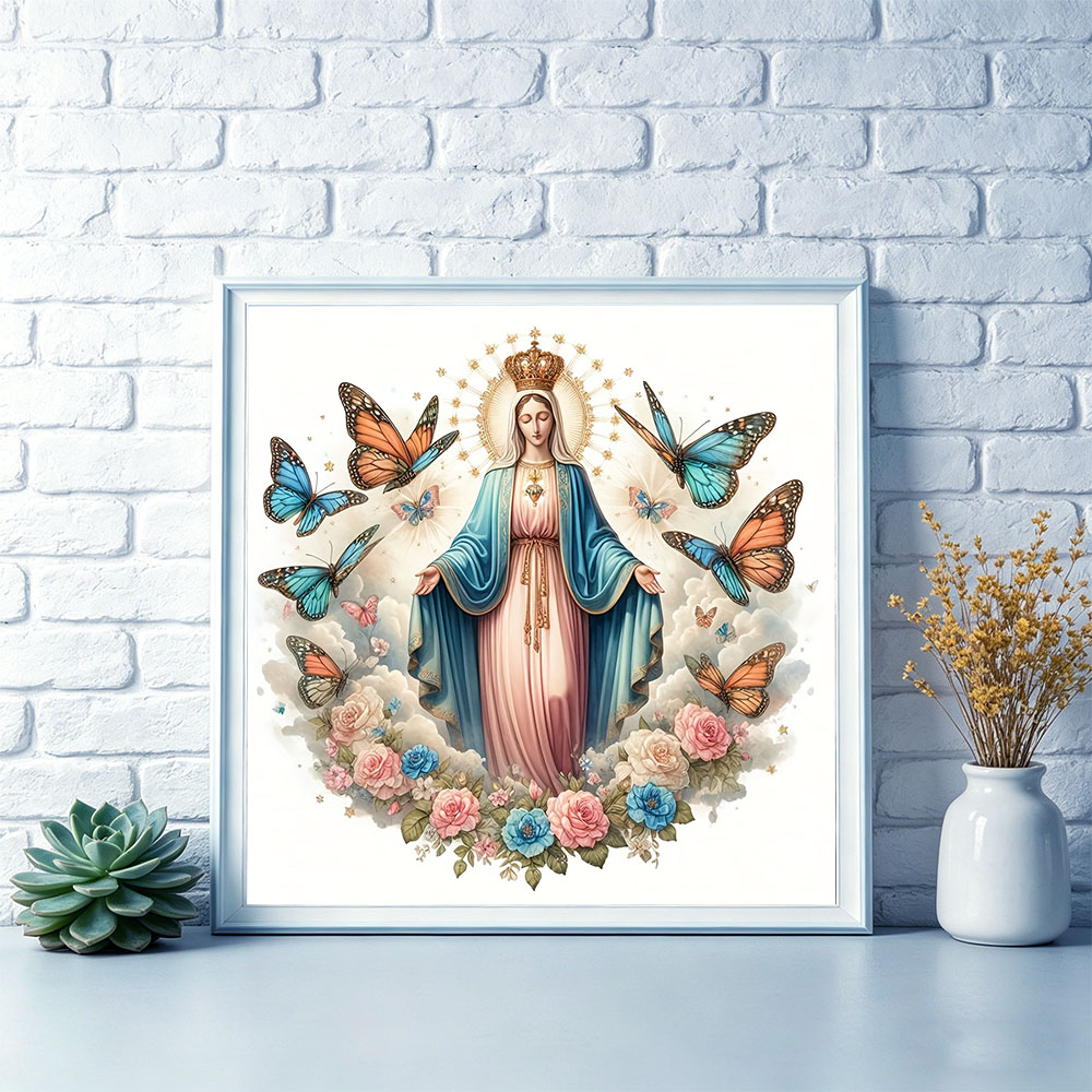 HUACAN Embroidery Kits Virgin  - مراجعة Embroidery Rose Stitch وسعره