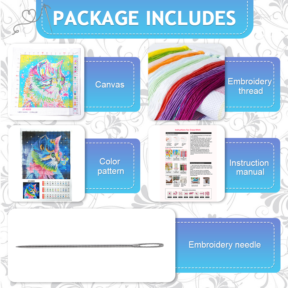 HUACAN Embroidery Kits Virgin  - مراجعة Embroidery Rose Stitch وسعره