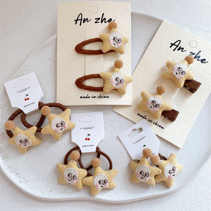 Yellow Plaid Hair Clips and Sc - مراجعة Embroidery Yellow وسعره