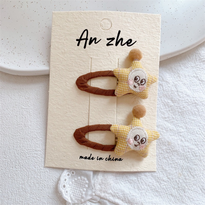 Yellow Plaid Hair Clips and Sc - مراجعة Embroidery Yellow وسعره