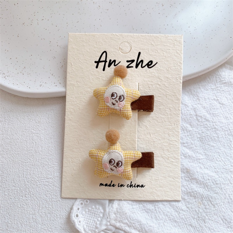 Yellow Plaid Hair Clips and Sc - مراجعة Embroidery Yellow وسعره