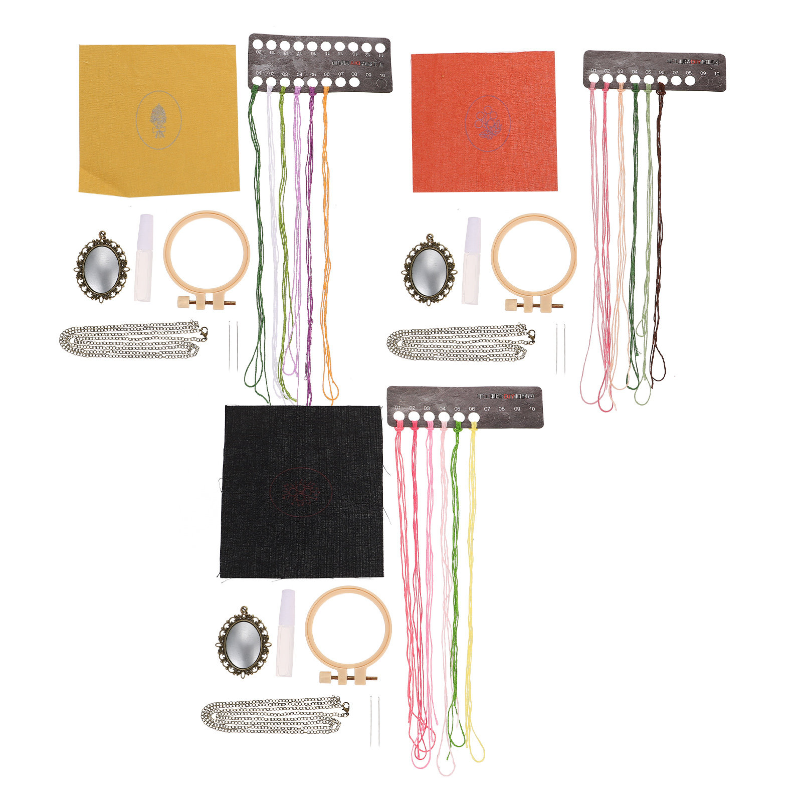 3Sets Embroidery Kit for Begin - مراجعة Embroidery Chain Stitch وسعره