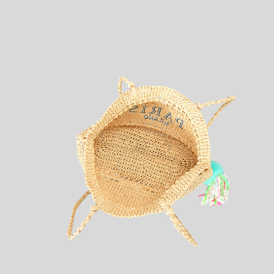 Casual Hollow Straw Tote Bag L - مراجعة Embroidery Bali وسعره