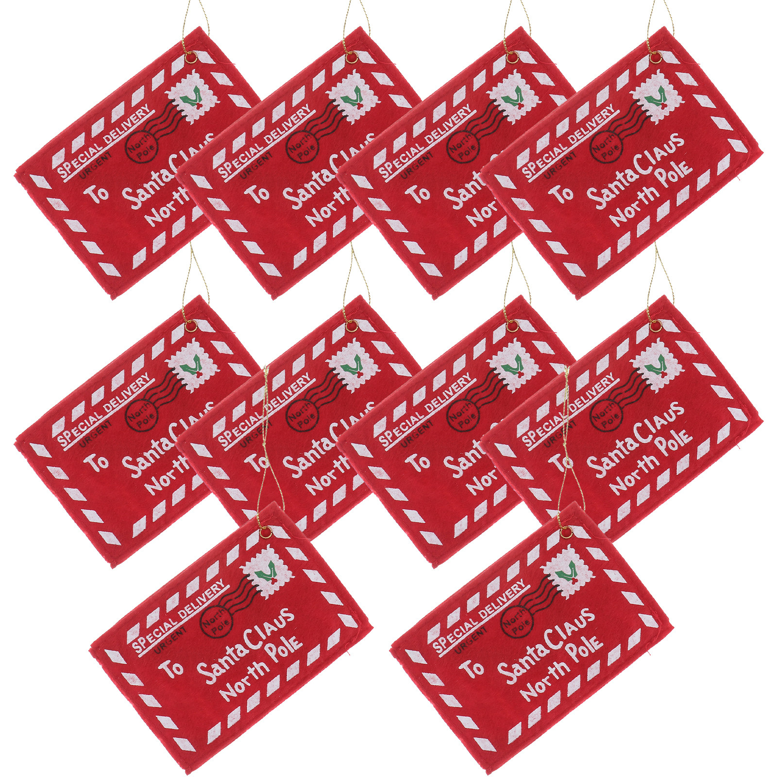 10Pcs Christmas Santa Envelope - مراجعة Embroidery Xmas Decorations وسعره