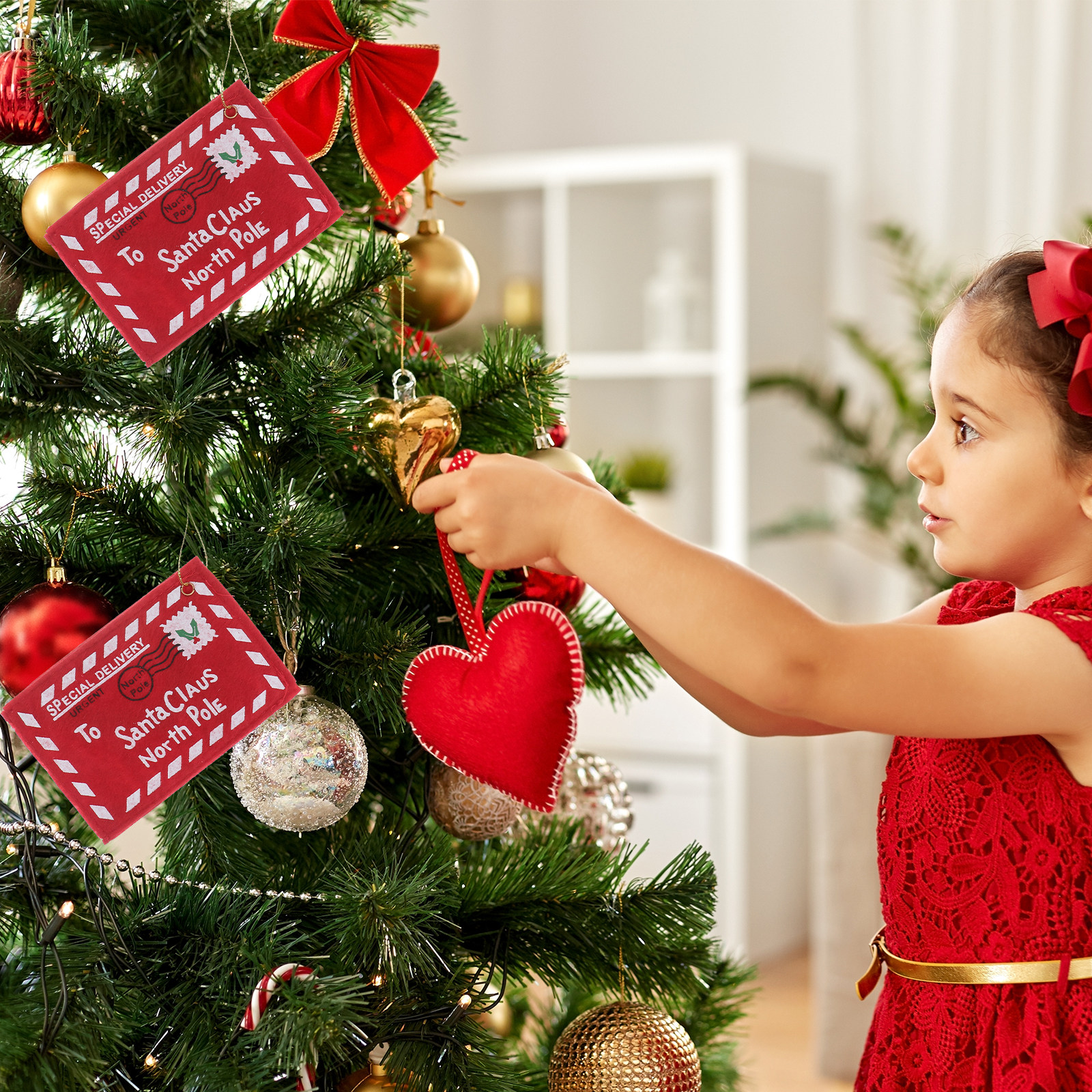 10Pcs Christmas Santa Envelope - مراجعة Embroidery Xmas Decorations وسعره