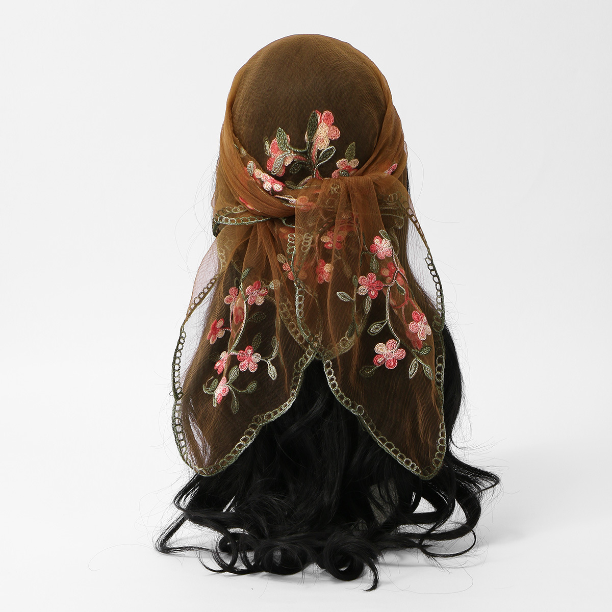Square Scarf Plum Blossom Embr - مراجعة Embroidery Zara وسعره