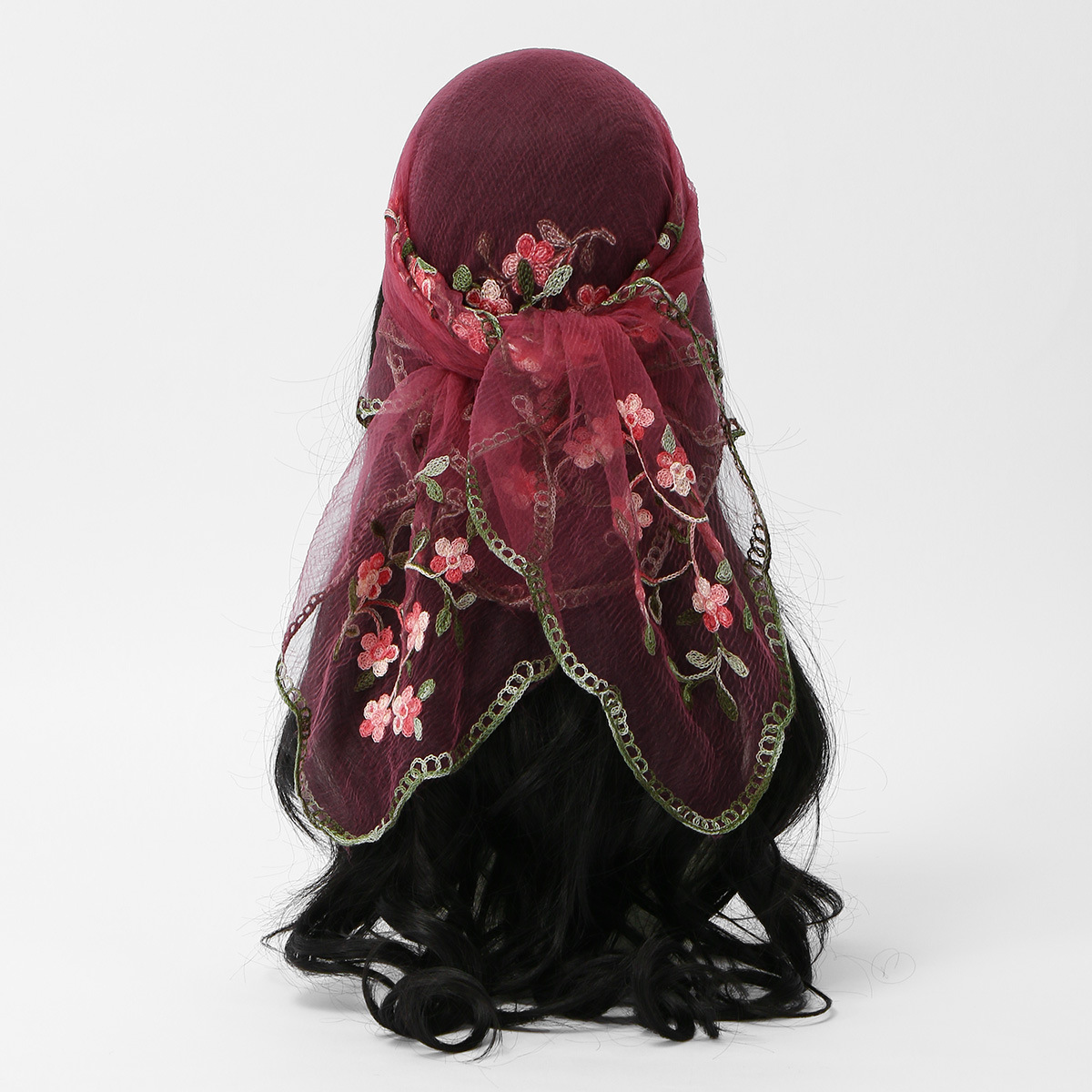 Square Scarf Plum Blossom Embr - مراجعة Embroidery Zara وسعره