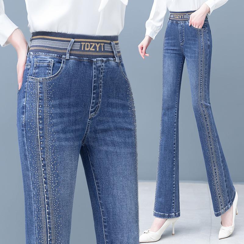 Korean Fashion Simple Elegant  - مراجعة Embroidery Jeans Sakura وسعره