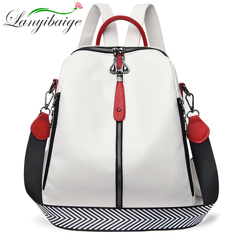 Fashion Backpack Women Soft Le - مراجعة Embroidery Keychain وسعره