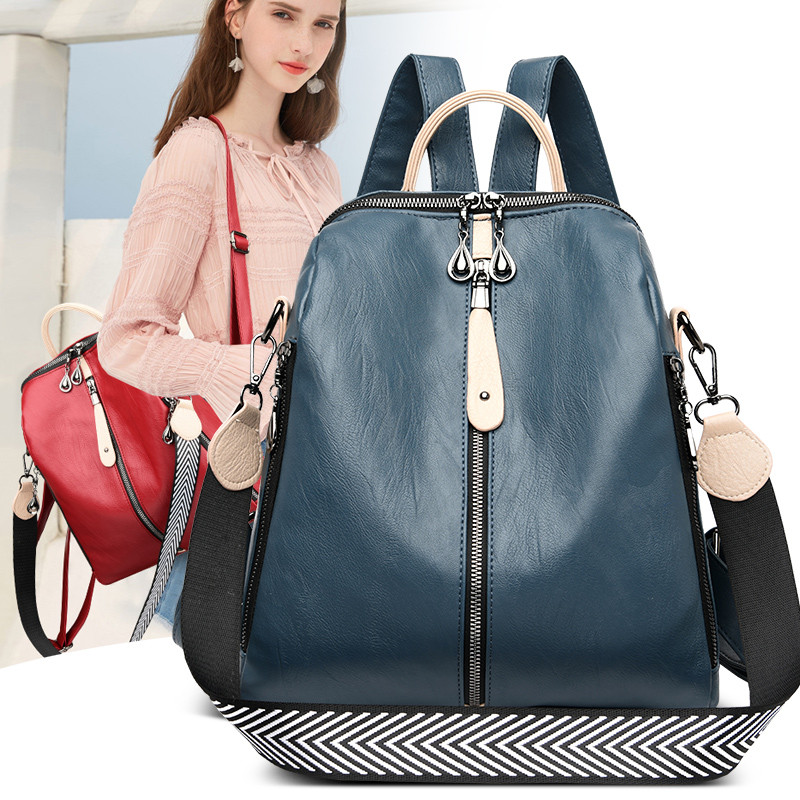 Fashion Backpack Women Soft Le - مراجعة Embroidery Keychain وسعره