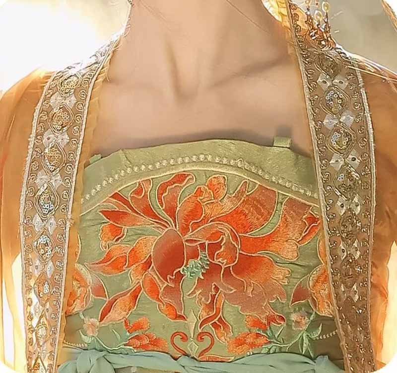 Women's Traditional Chinese Ha - مراجعة Embroidery Yellow وسعره