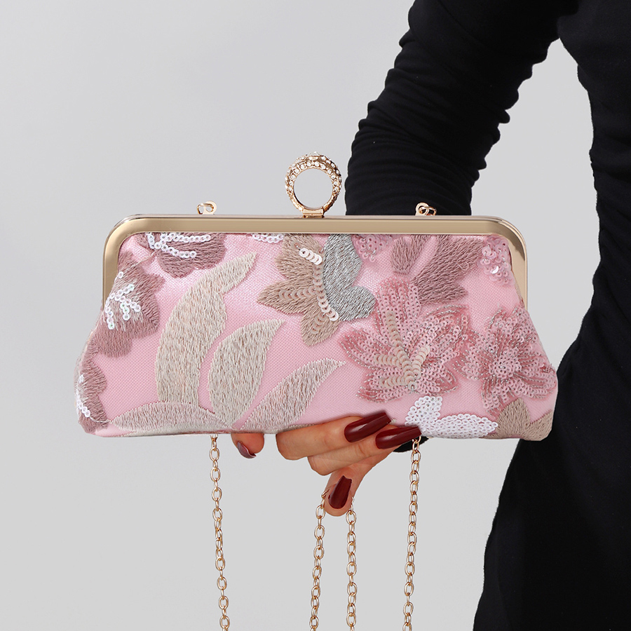 Sequins Embroidery Clutch Bag  - مراجعة Embroidery Bali وسعره