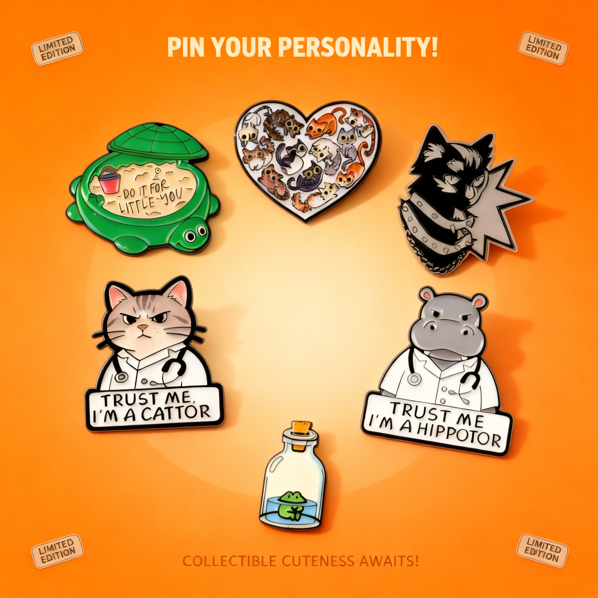 Cute Cat Doctor Enamel Pin Car - مراجعة Embroidery Illustration وسعره
