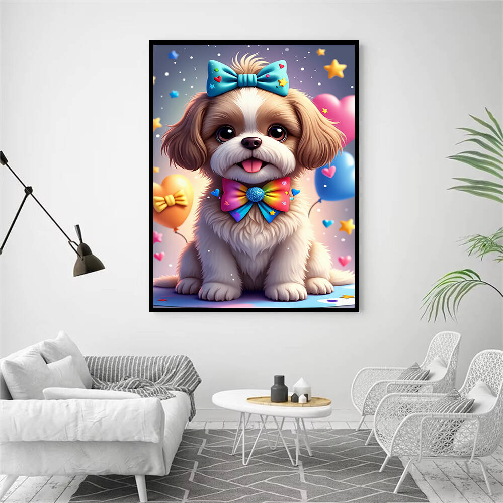 AZQSD Diamond Painting Dog Ani - مراجعة Embroidery Rose Stitch وسعره