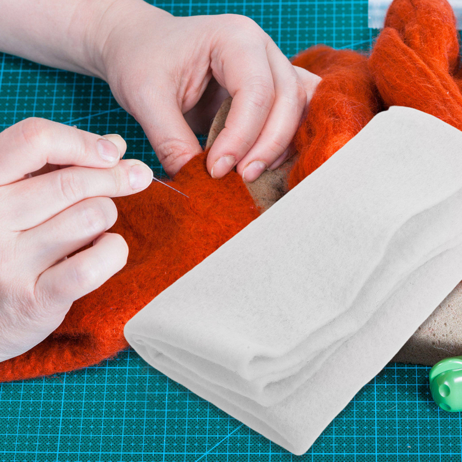 2Pcs Wool Felt Sheets Stiffene - مراجعة Felt Sheet Wool وسعره