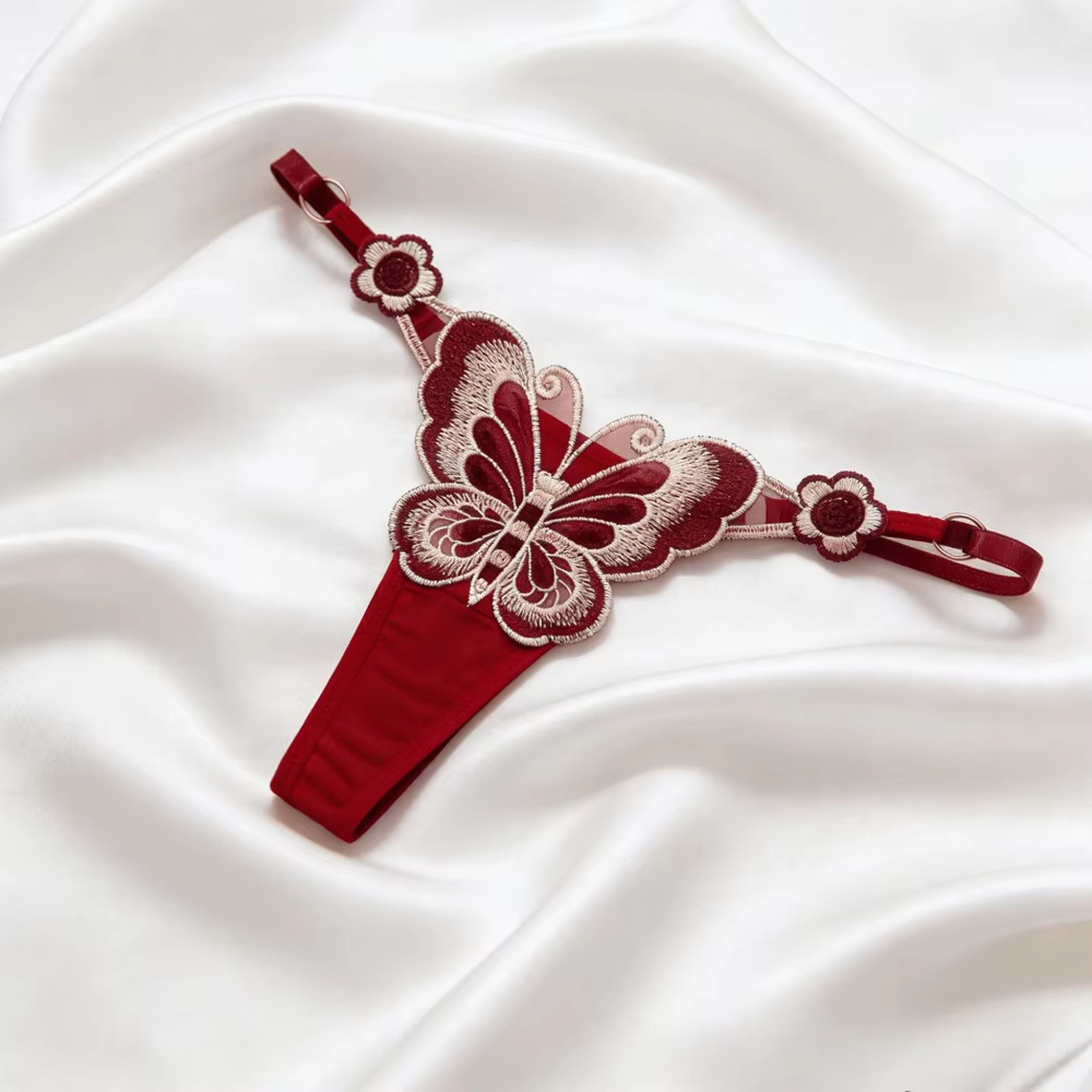 Women's Thong Fashion Sexy Lac - مراجعة Embroidery Fashion وسعره