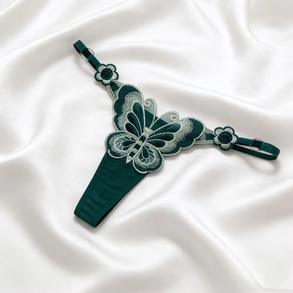Women's Thong Fashion Sexy Lac - مراجعة Embroidery Fashion وسعره