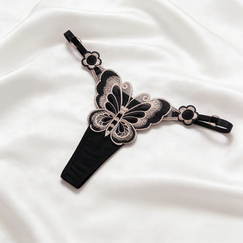 Women's Thong Fashion Sexy Lac - مراجعة Embroidery Fashion وسعره