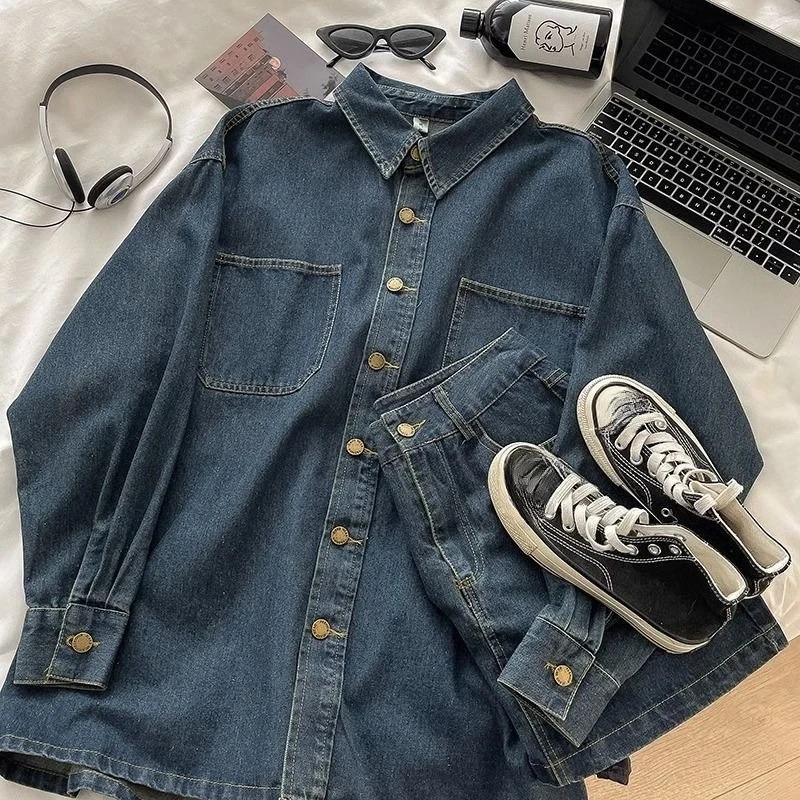 Y2K Denim Skirt Set: Vintage J - مراجعة Embroidery Fashion وسعره