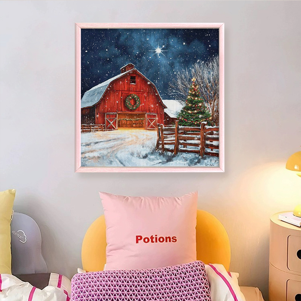 Full Embroidery cotton Thread  - مراجعة Embroidery Xmas Decorations وسعره