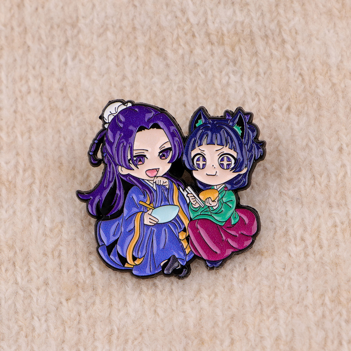 Anime Manga Enamel Lapel Pins  - مراجعة Embroidery Illustration وسعره